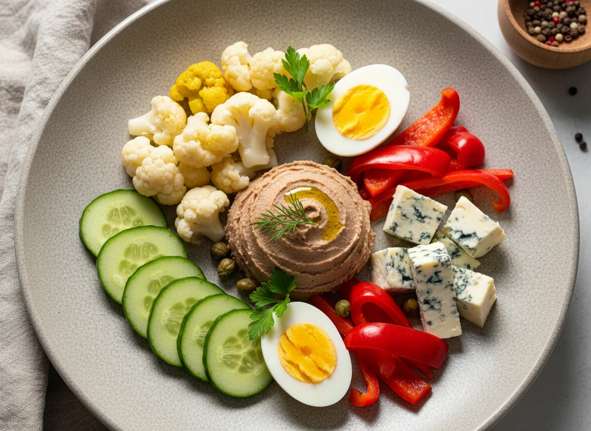 Разнообразная закуска photo