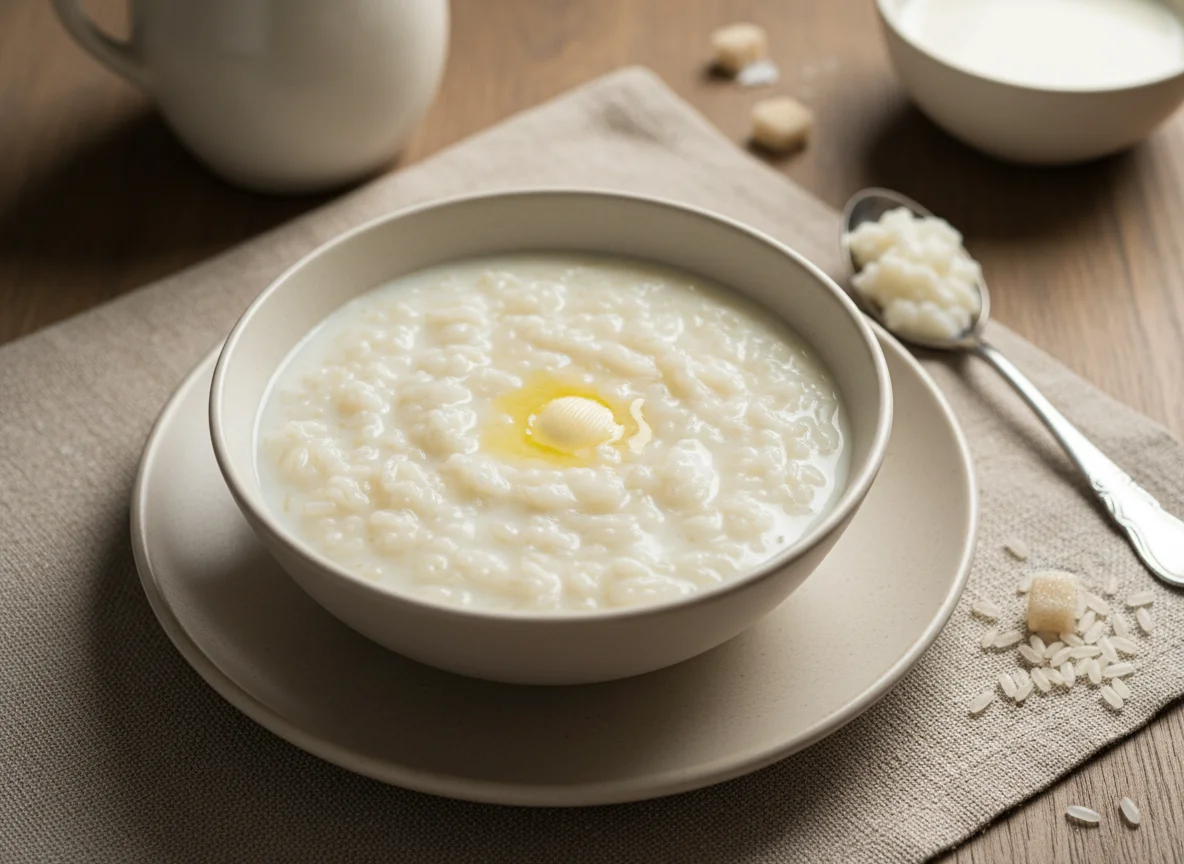 Рисовая каша на молоке photo