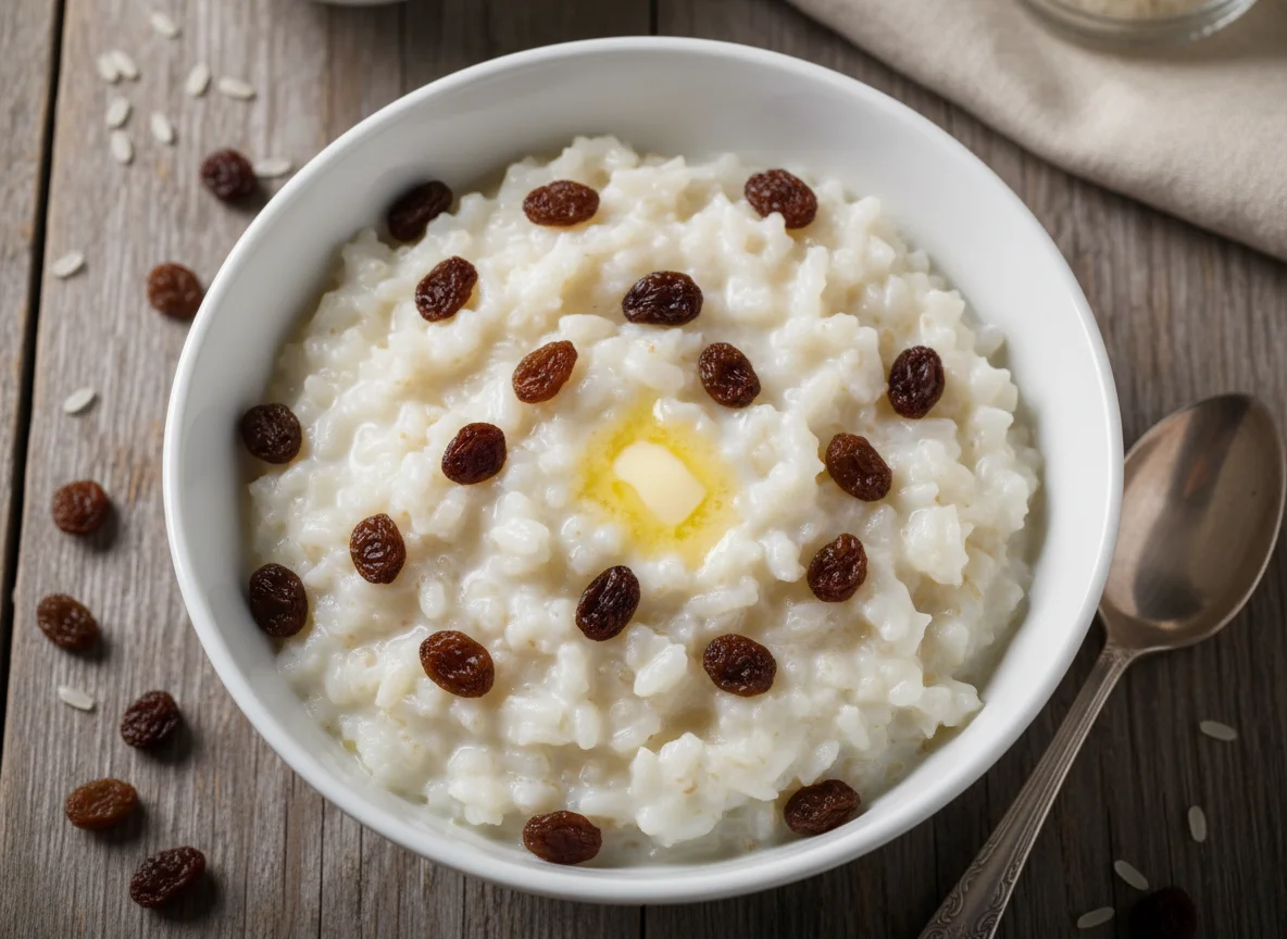 Рисовая каша с изюмом photo