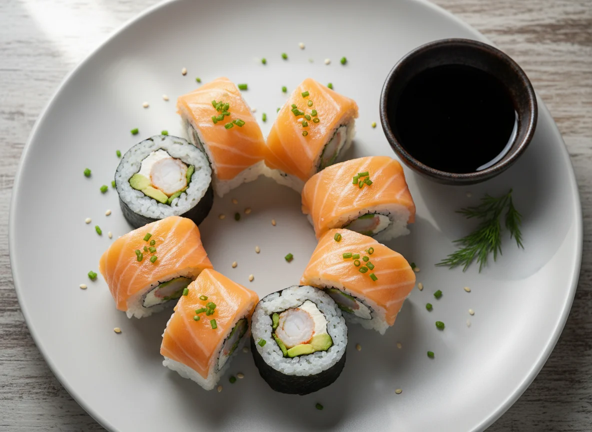 Ролл Филадельфия с креветкой photo