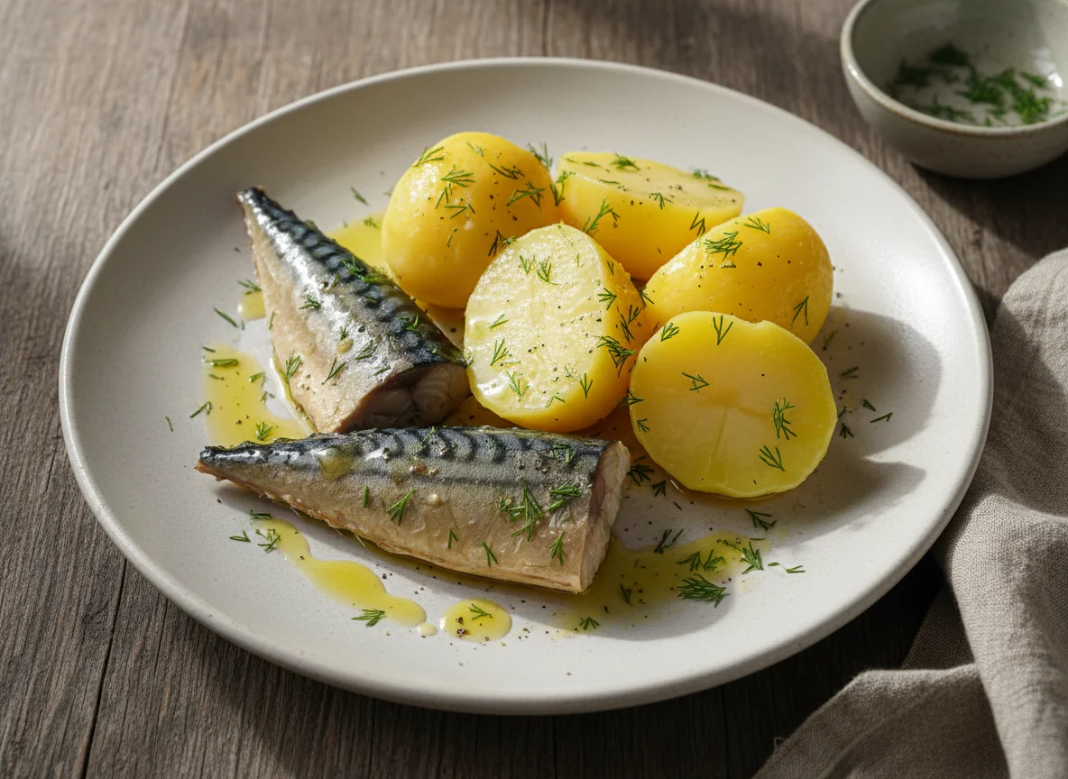 Рыба с картофелем photo