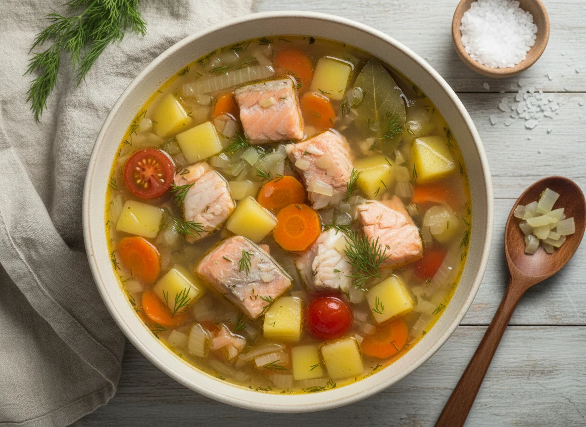 Рыбная уха photo