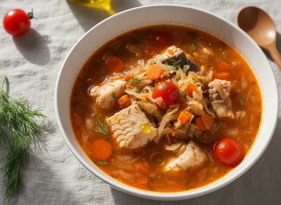 Рыбные щи photo