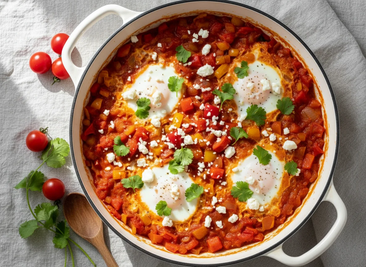 Шакшука с сыром фета photo