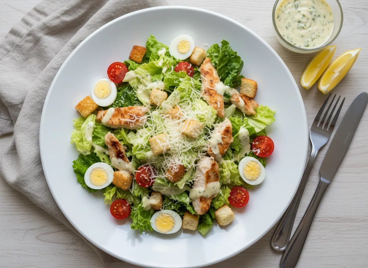 Салат «Цезарь с курицей» photo