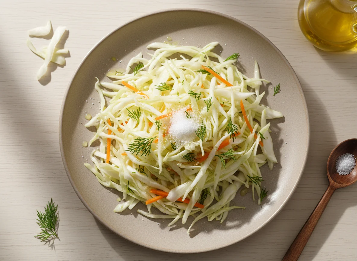 Салат из белокочанной капусты photo