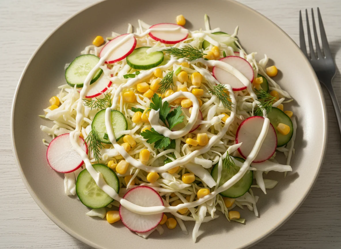 Салат из капусты с овощами photo