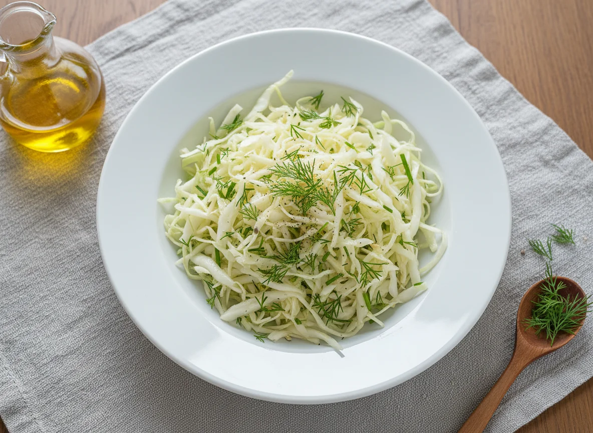Салат из капусты с укропом photo