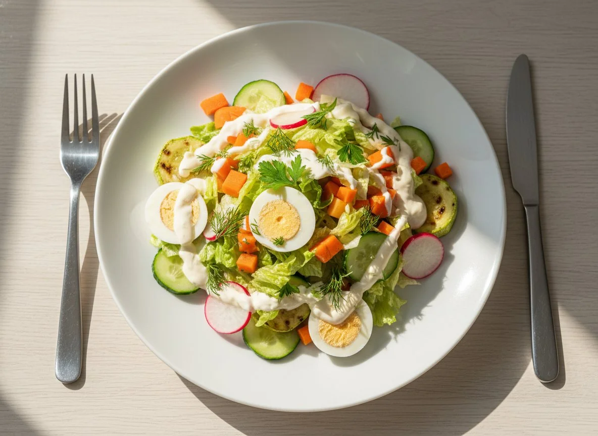 Салат из летних овощей photo