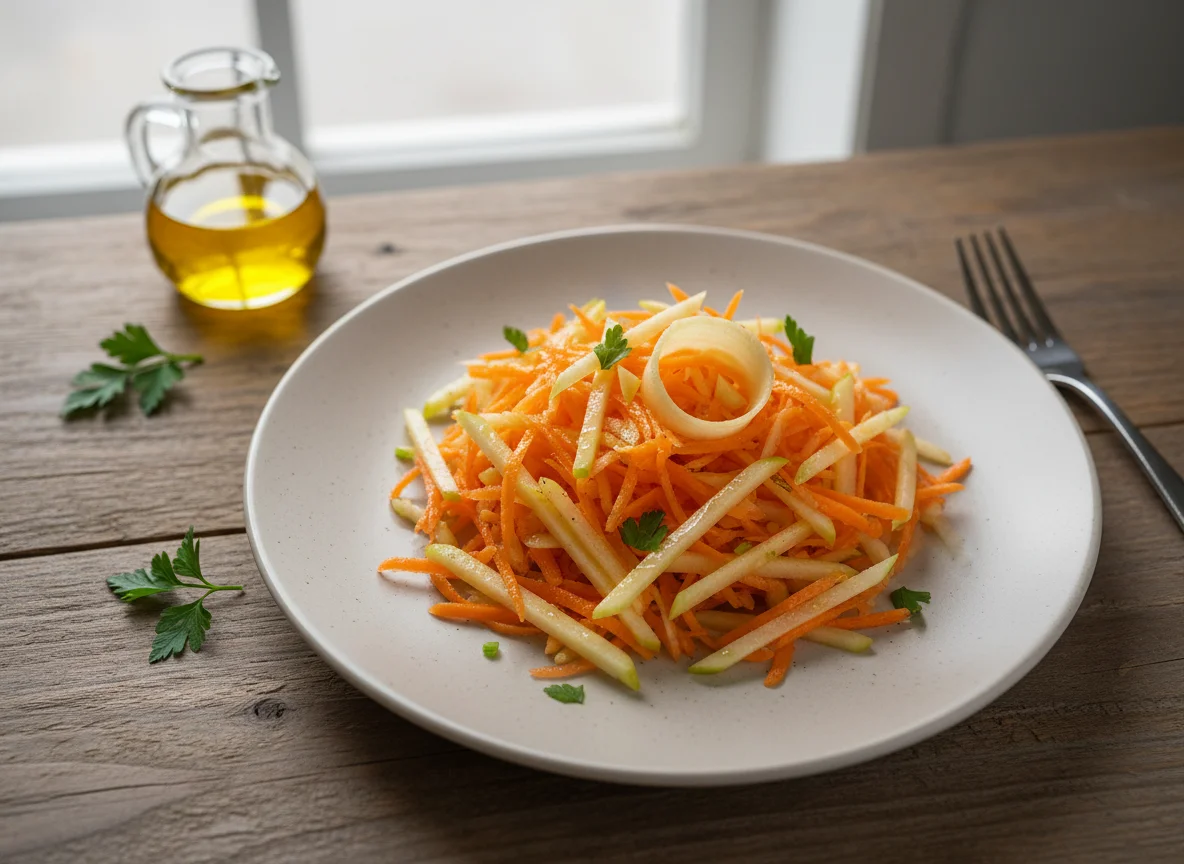Салат из моркови с яблоком photo