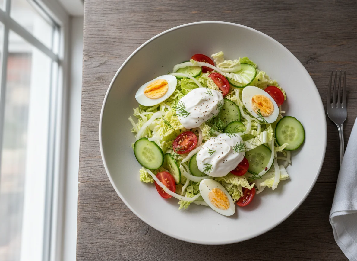 Салат из пекинской капусты photo