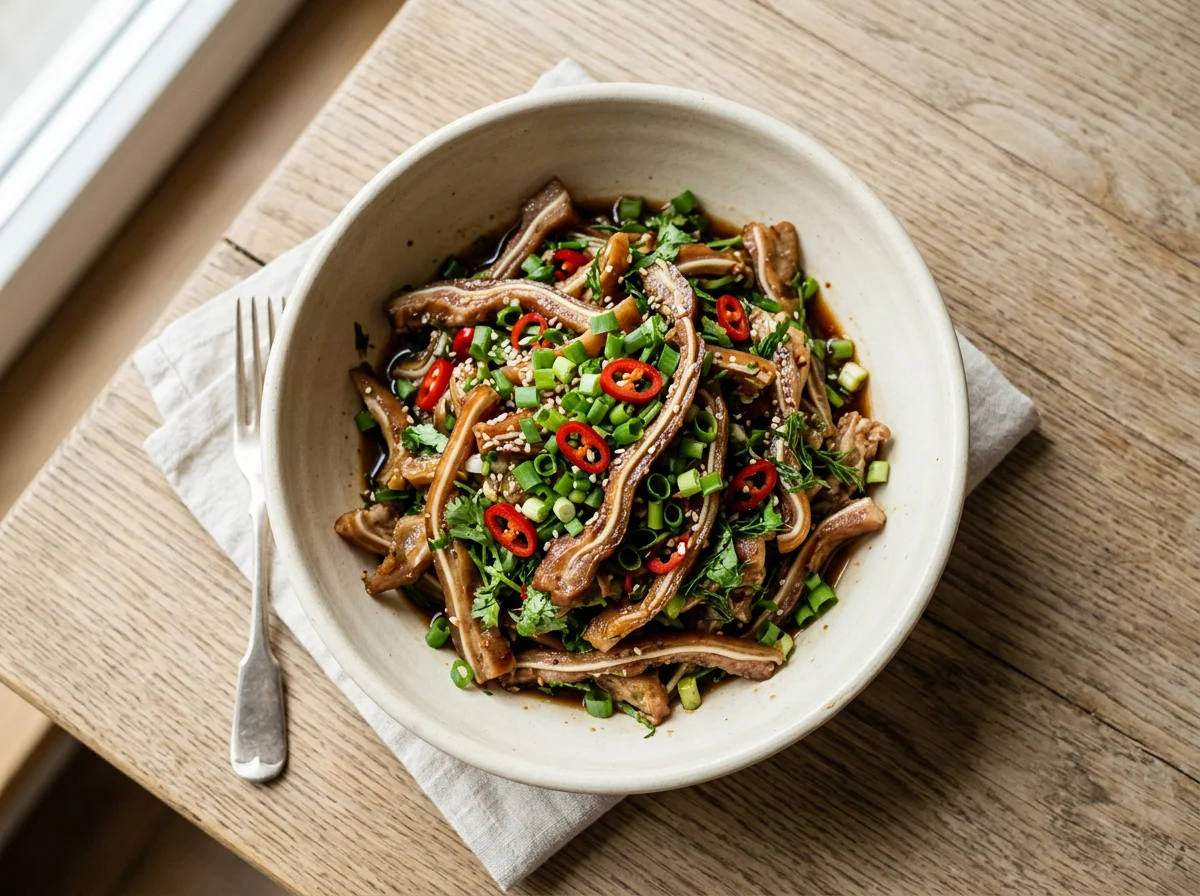 Салат из свиных ушей photo