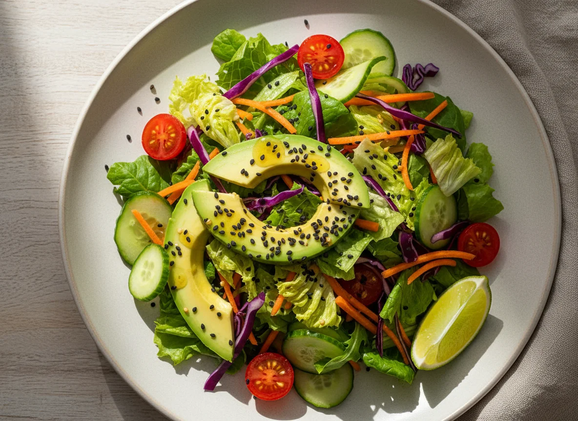 Салат с авокадо photo