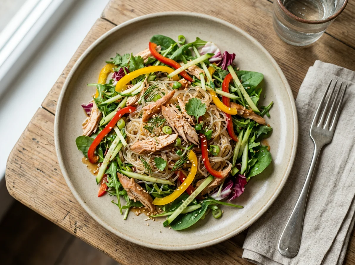 Салат с копченой курицей photo