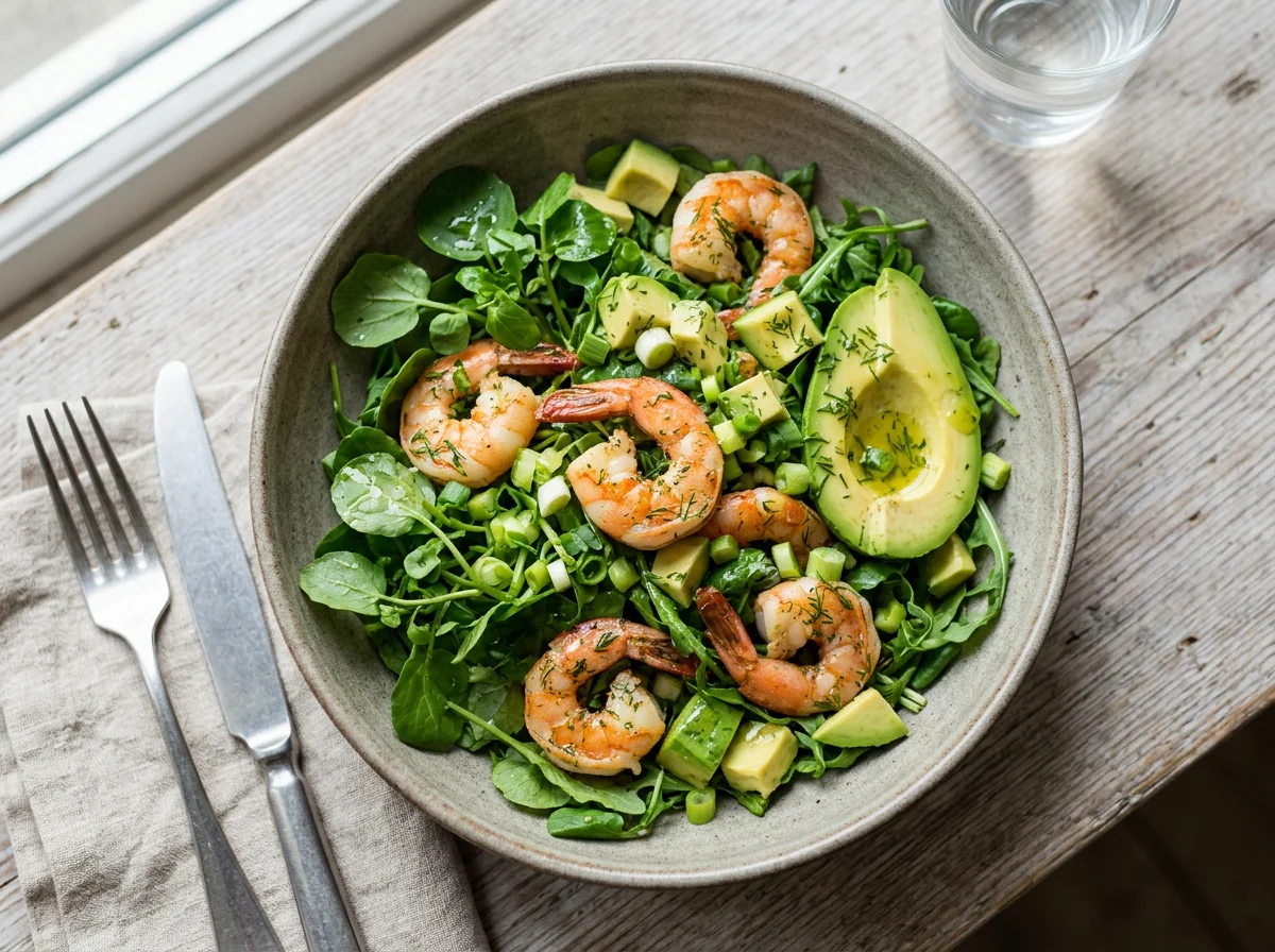 Салат с креветкой photo