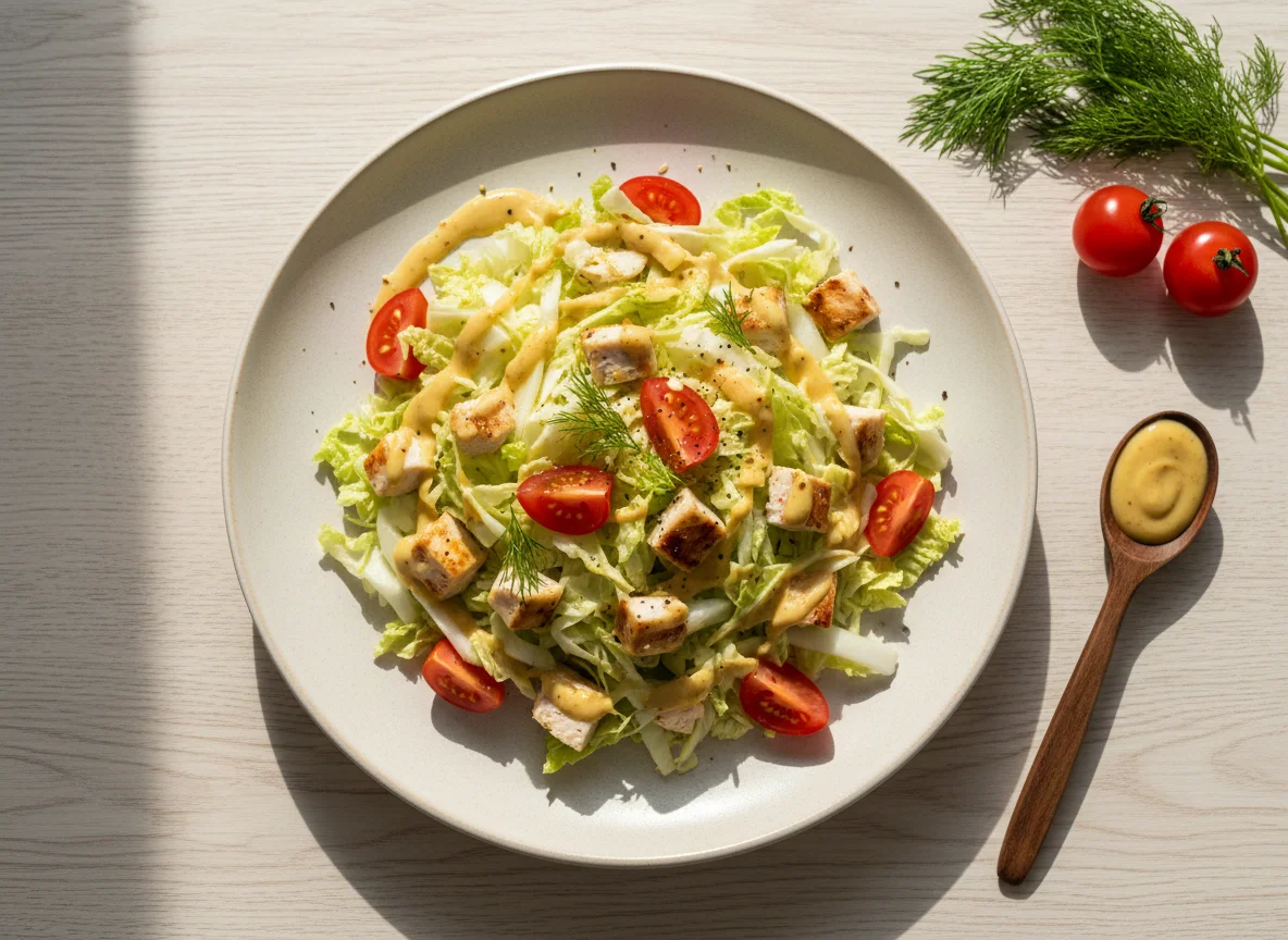 Салат с курицей и пекинской капустой photo