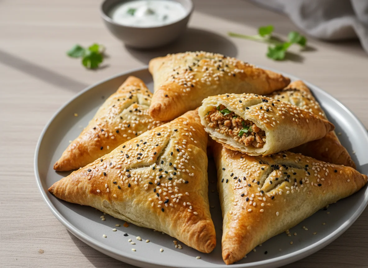 Самса с фаршем индейки photo