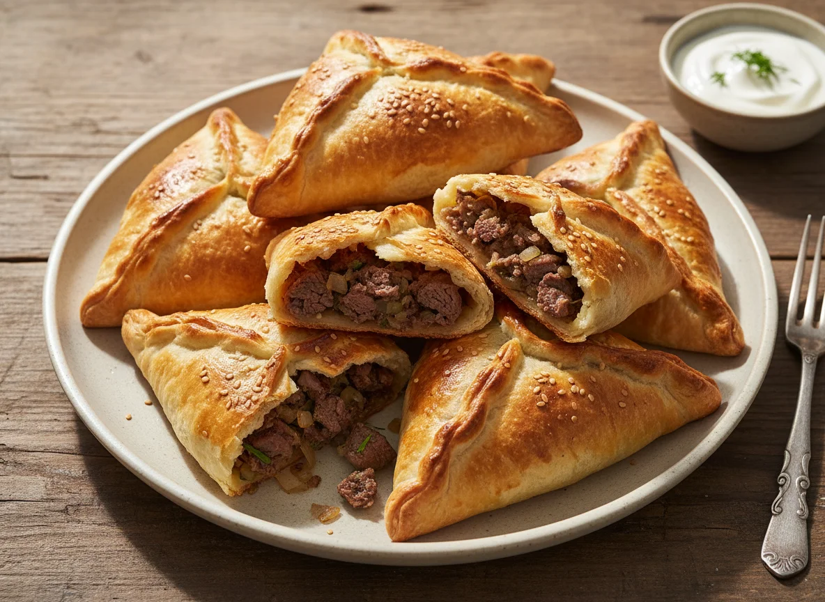 Самса с мясной начинкой photo