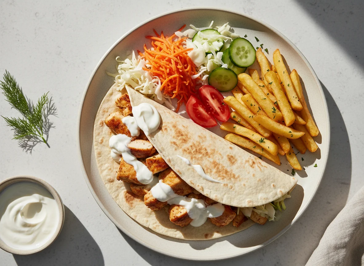 Шаурма с греческим йогуртом photo