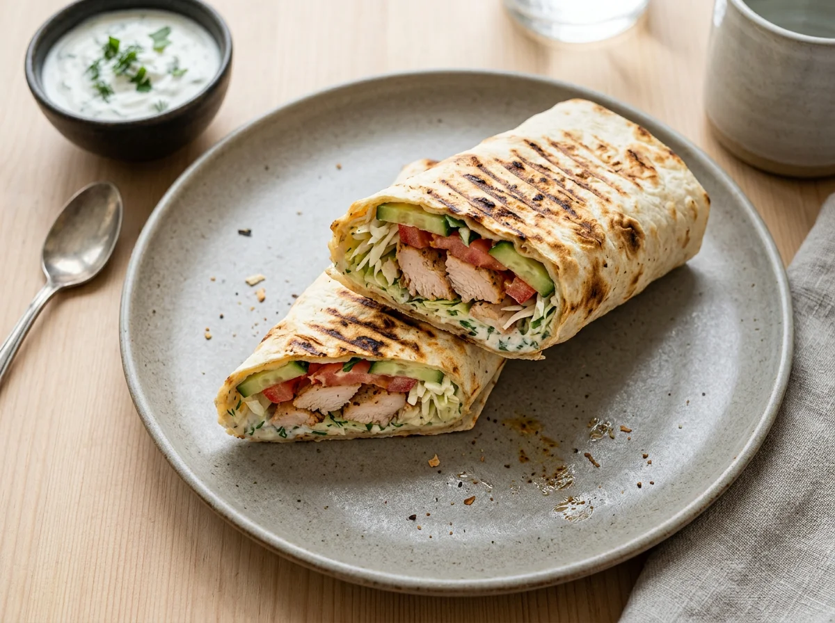 Шаурма с курицей photo