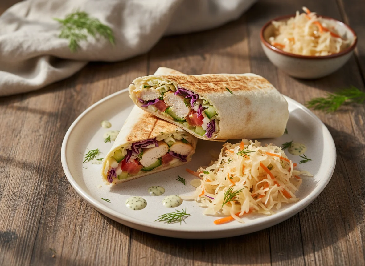 Шаурма с квашеной капустой photo