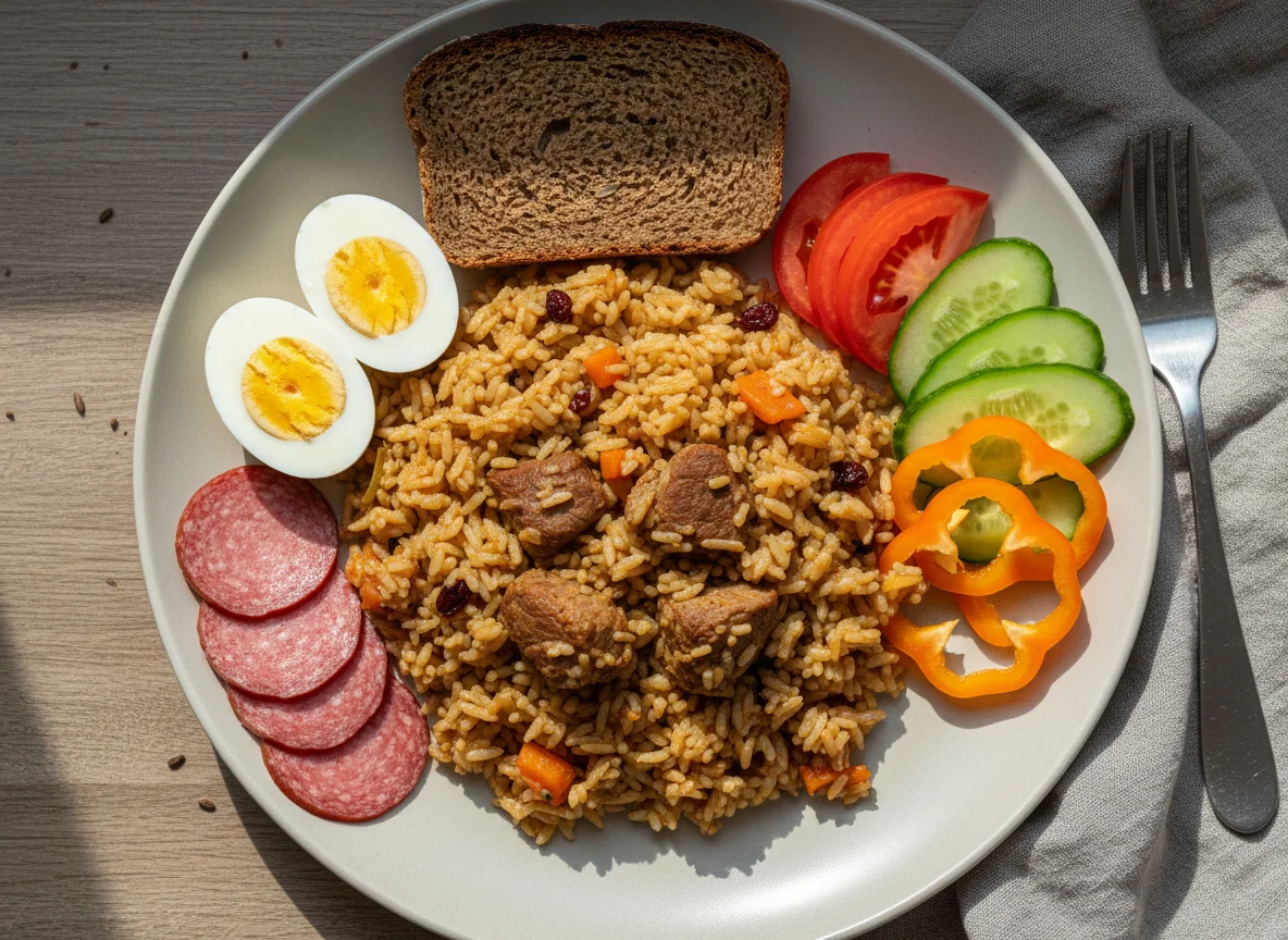 Сбалансированный обед photo