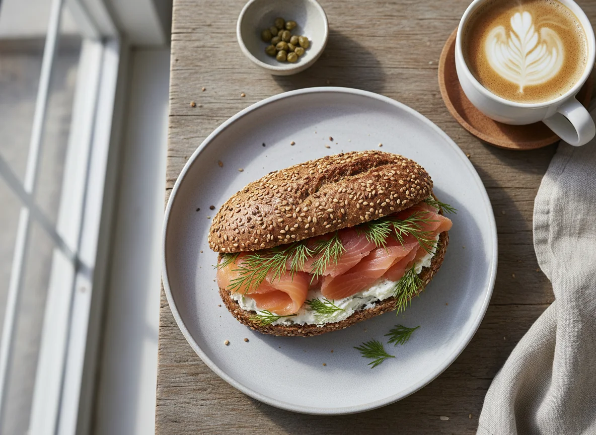 Сэндвич и кофе photo