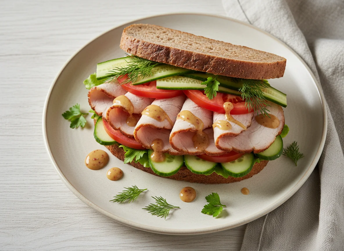 Сэндвич с бужениной photo