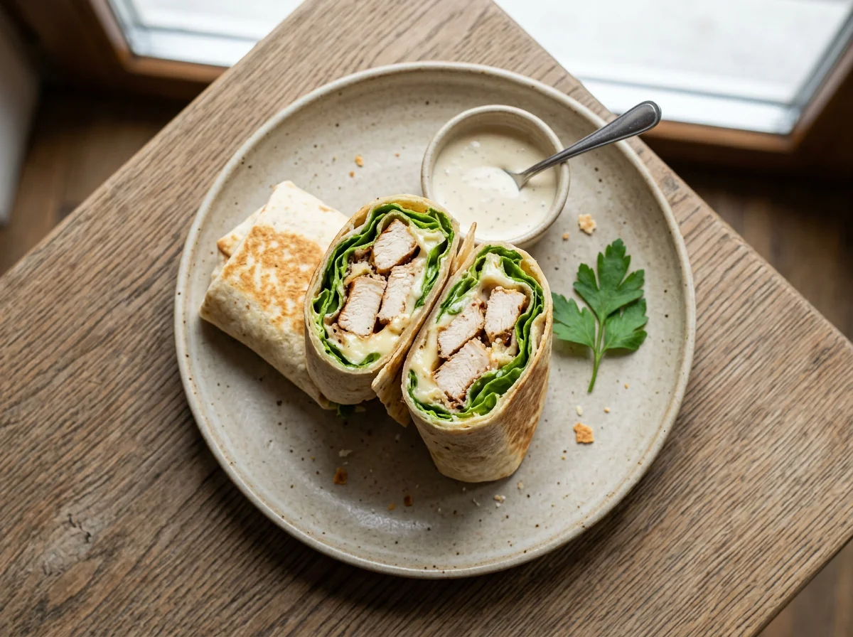 Сэндвич-ролл курица-моцарелла photo