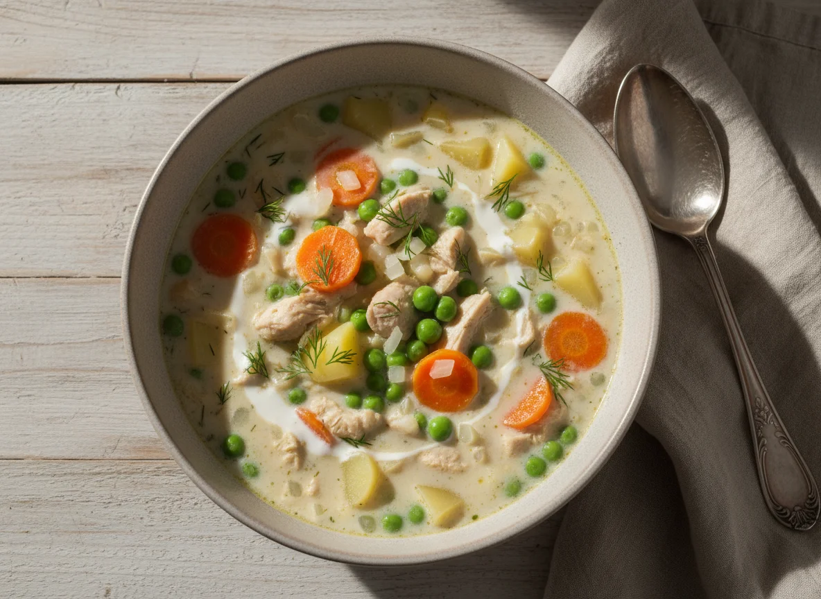 Сливочный суп с овощами photo