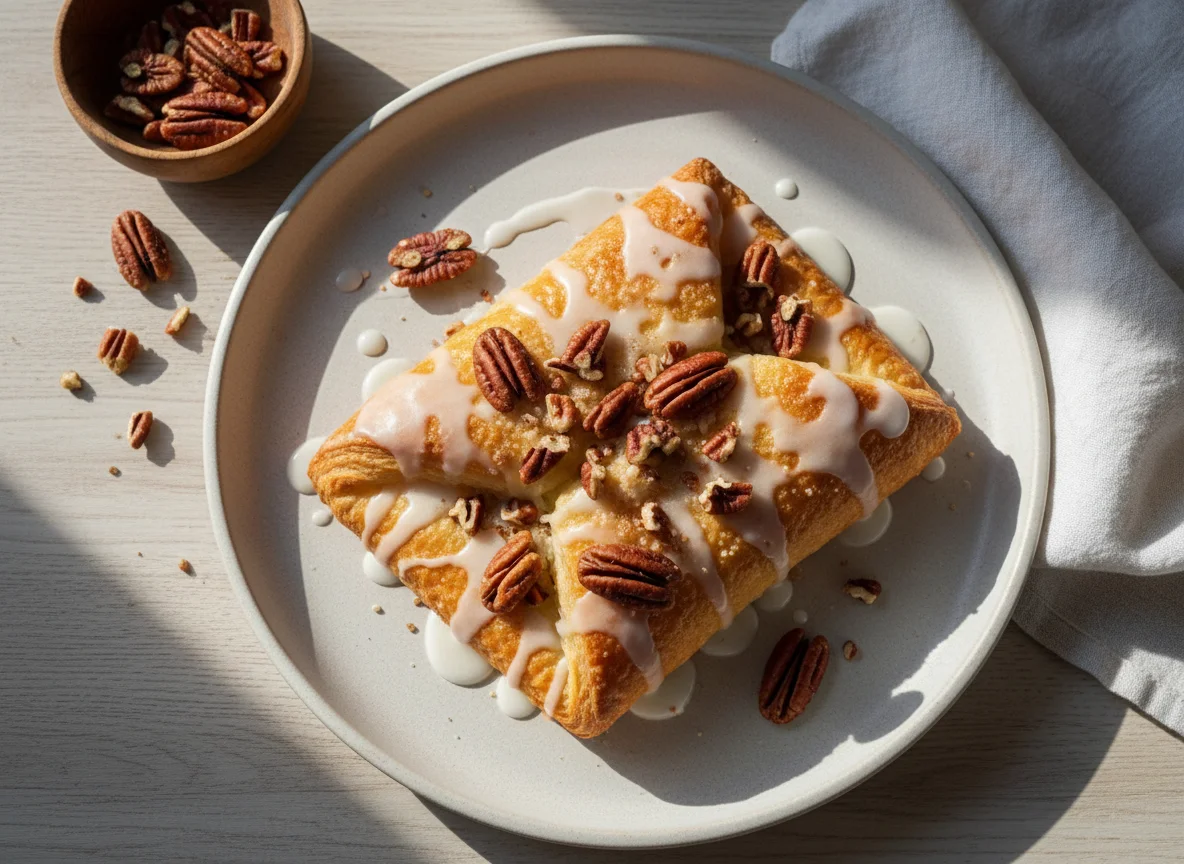 Слойка с орехами photo