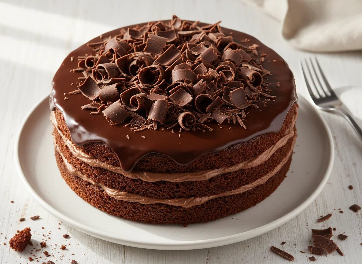 Шоколадный торт Прага photo