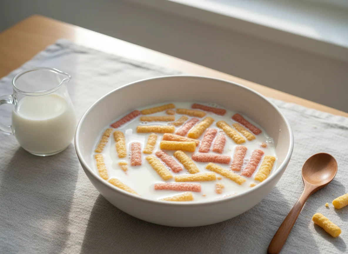 Сухой завтрак с молоком photo