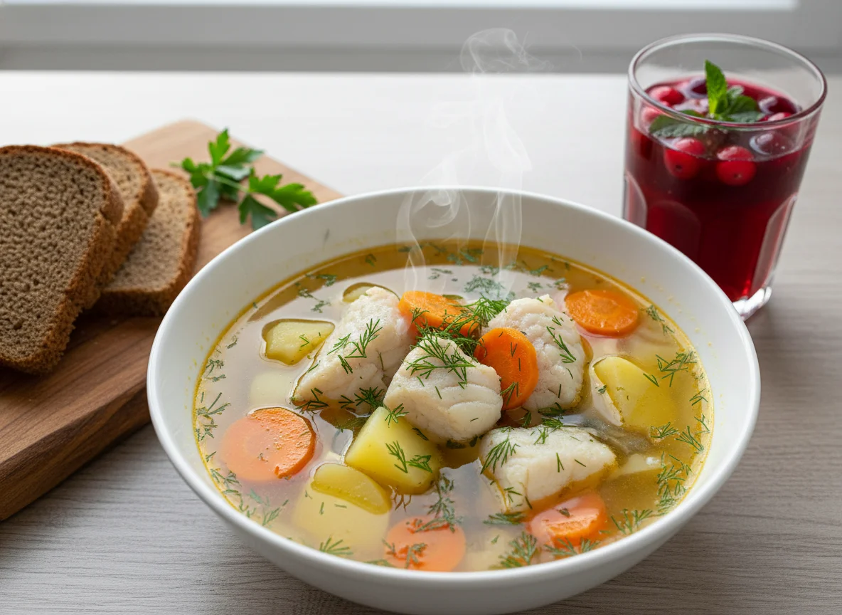 Суп рыбный уха photo