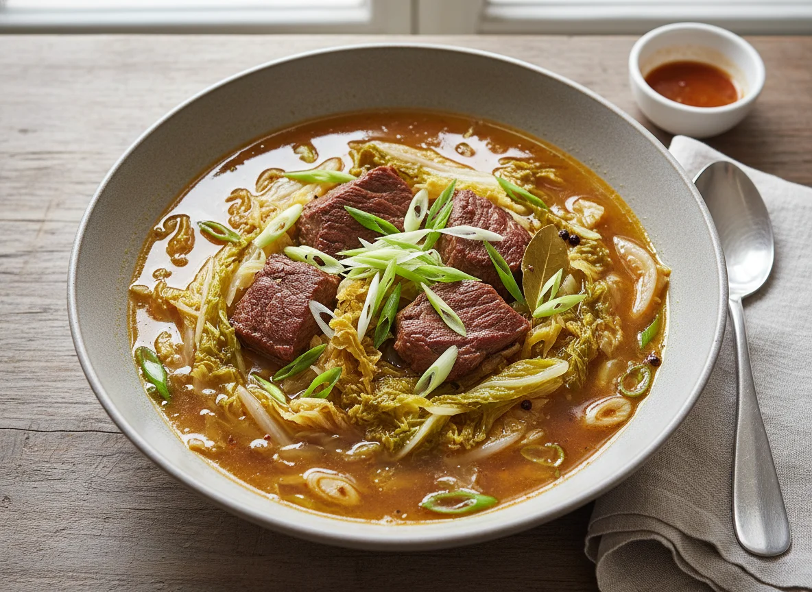 Суп с говядиной  photo