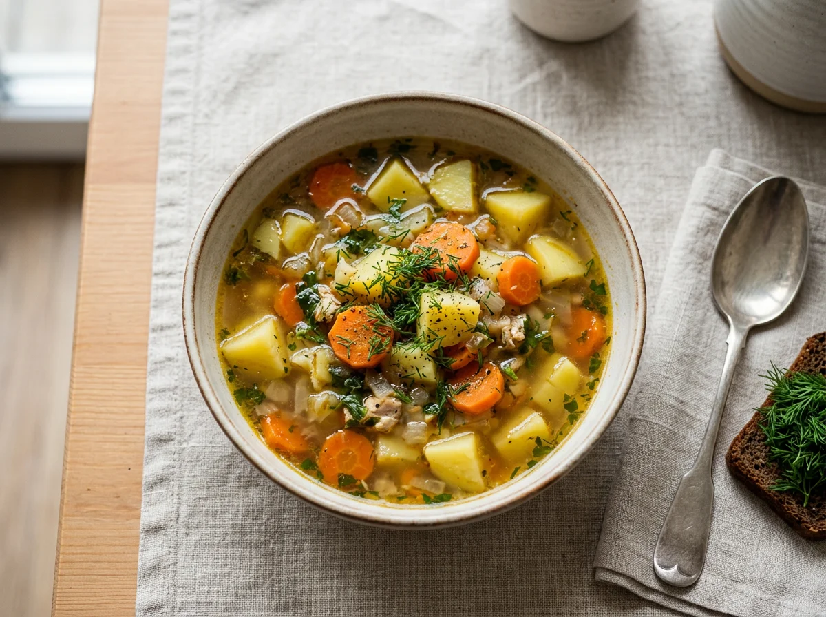 Суп с картофелем и морковью photo