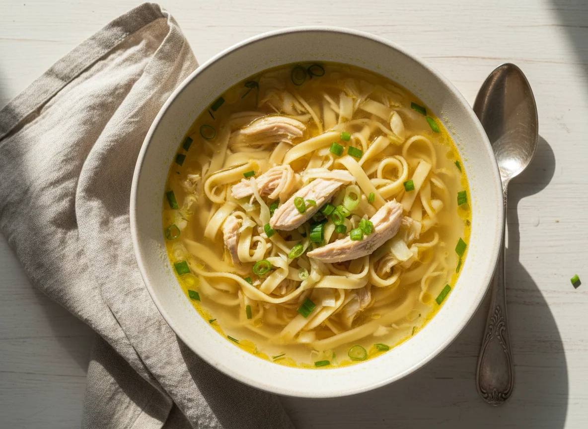 Суп с курицей photo