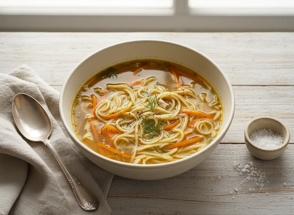 Суп с лапшой photo