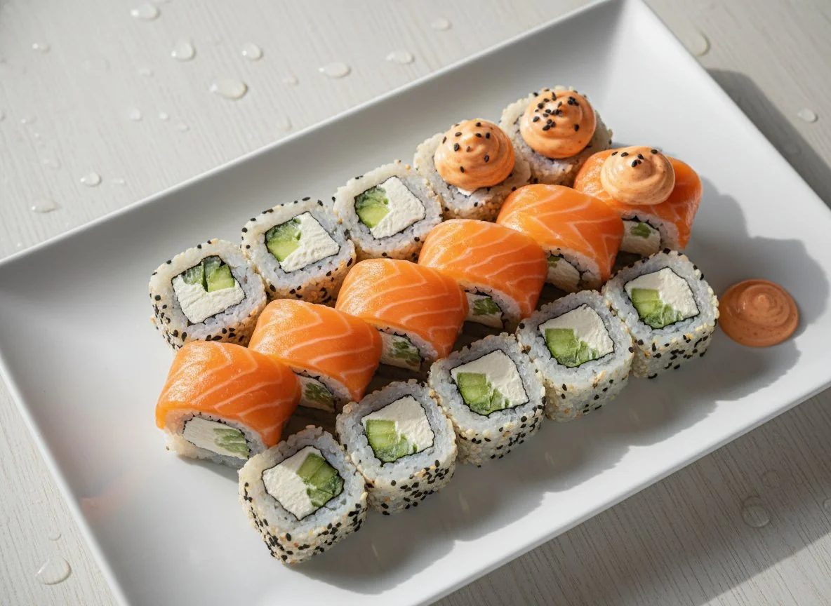 Суши роллы ассорти photo