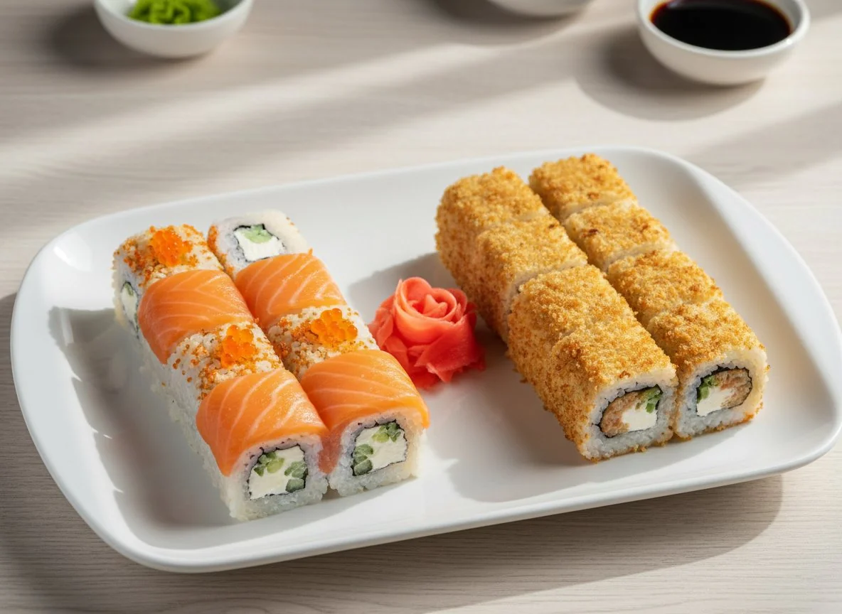 Суши роллы (Филадельфия и запеченные) photo