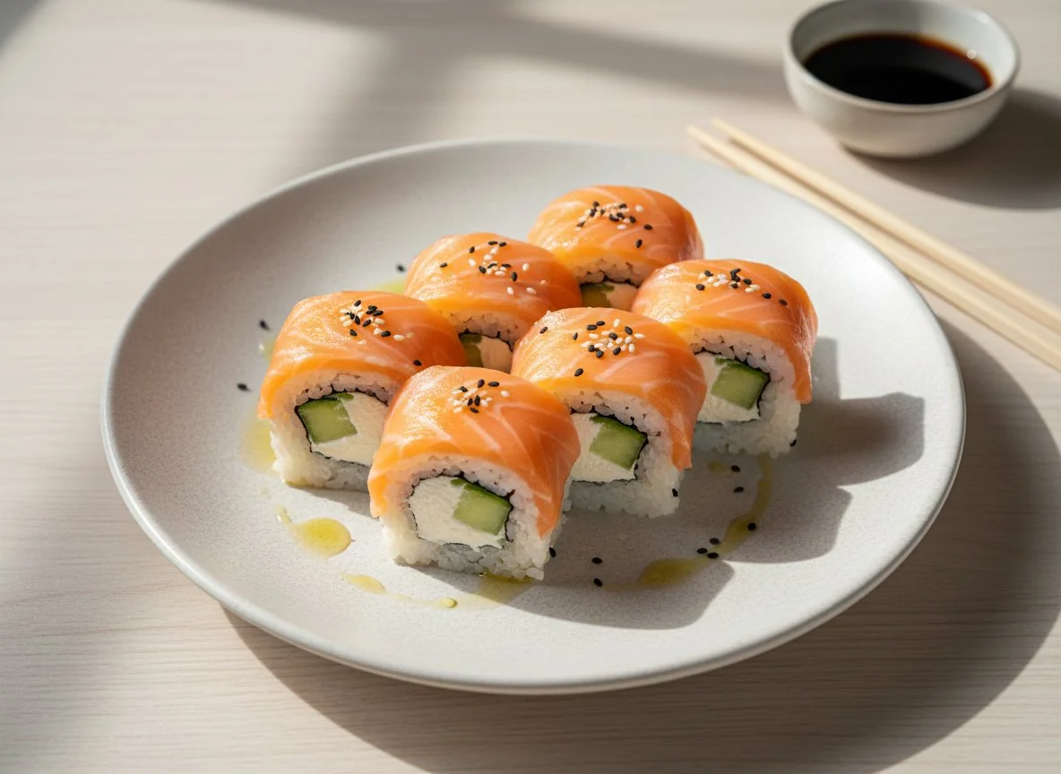 Суши с лососем photo