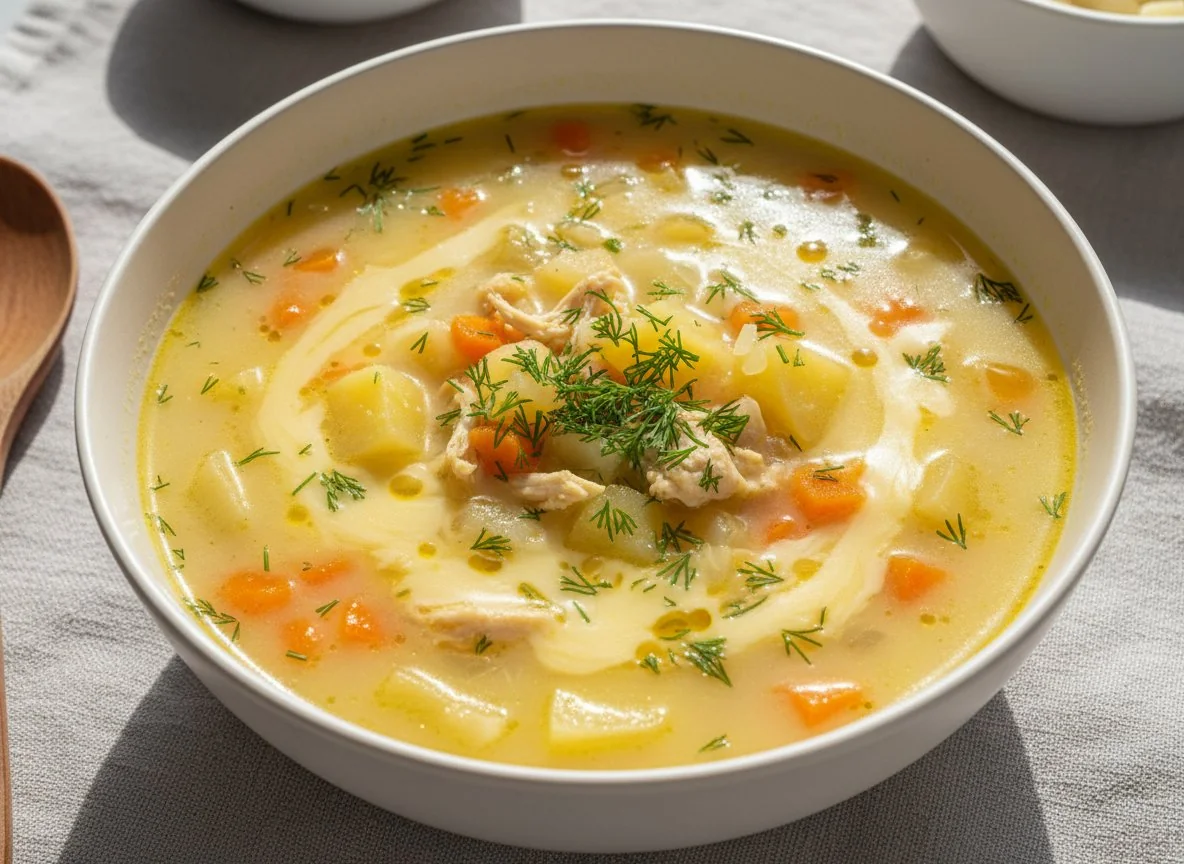 Сырный суп photo