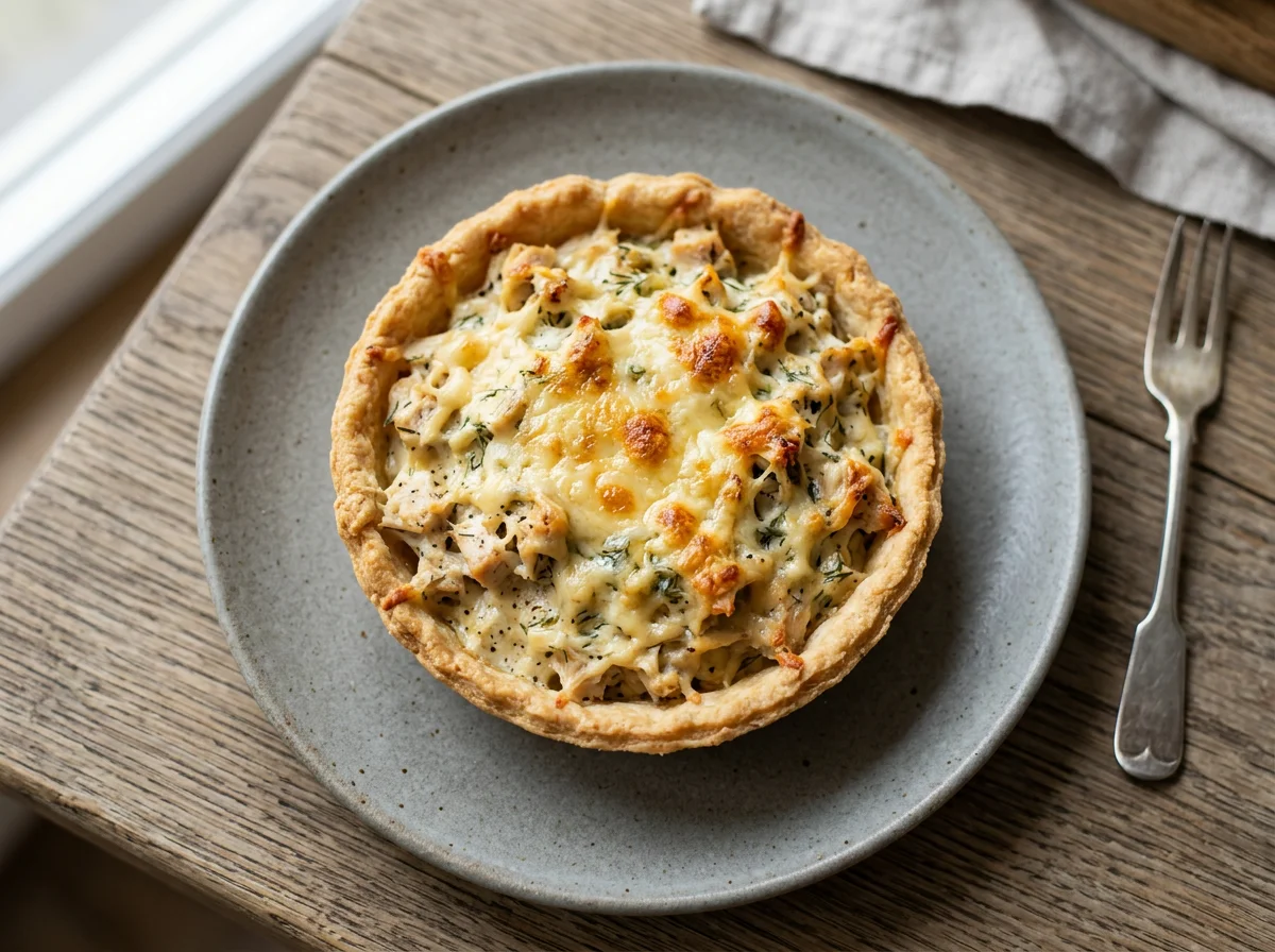 Тарталетка с курицей и сыром photo