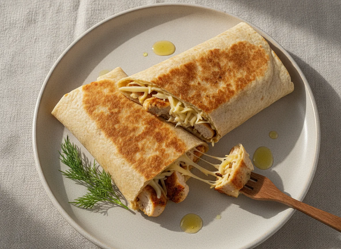 Тортилья с курицей photo