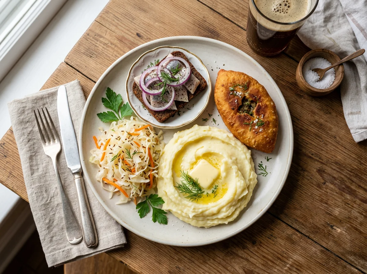 Традиционный русский обед photo