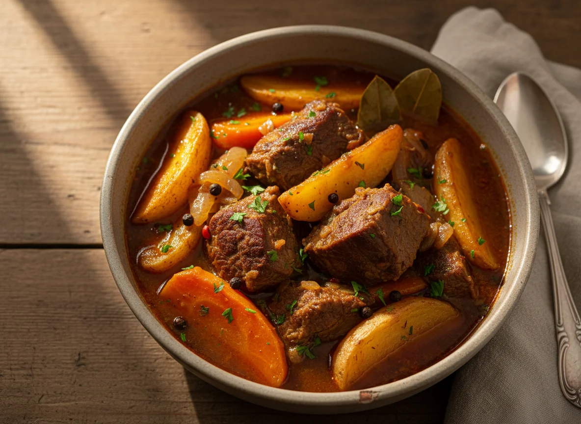 Турецкое рагу с мясом и картофелем photo