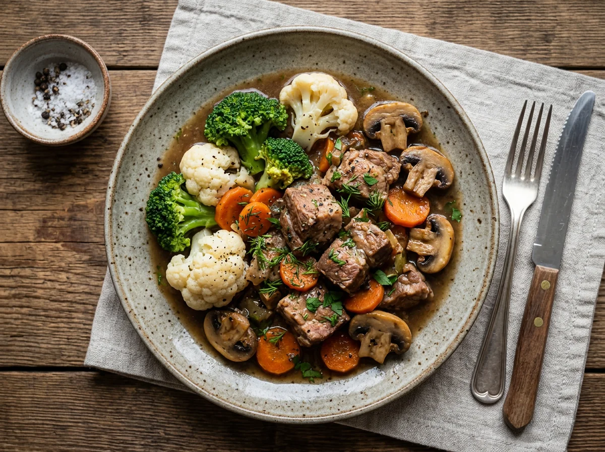 Тушеная свинина с овощами photo