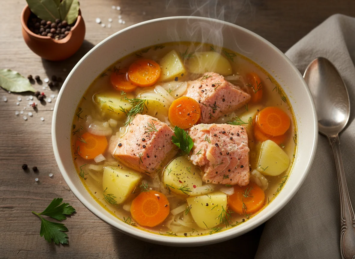 Уха Ростовская из сёмги photo