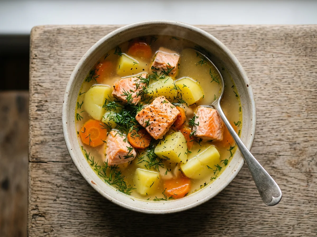 Уха (рыбный суп) photo