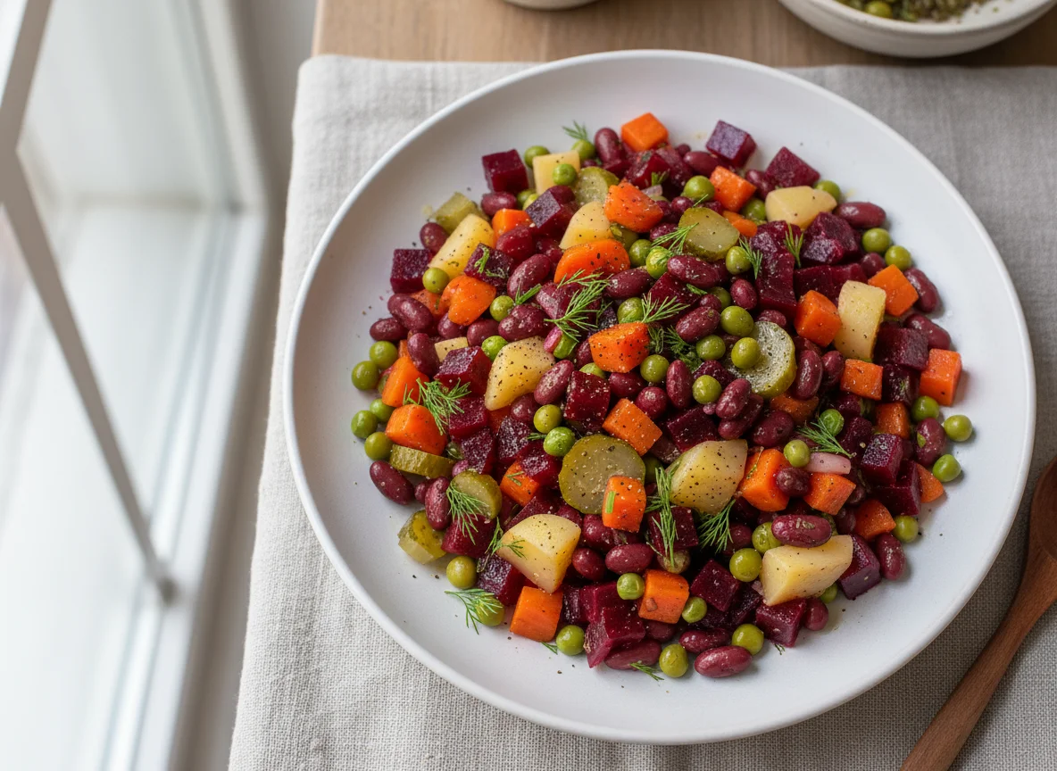 Винегрет с фасолью photo